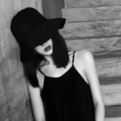 黑白真人头像情侣一男一女