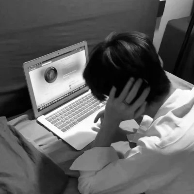 黑白真人头像情侣一男一女