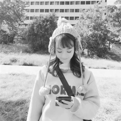 黑白真人头像情侣一男一女