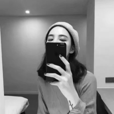 黑白真人头像情侣一男一女