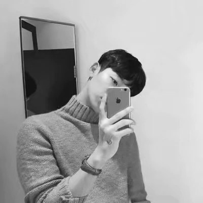 黑白真人头像情侣一男一女
