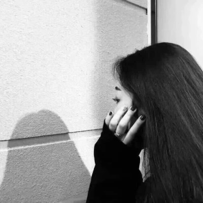 黑白真人头像情侣一男一女