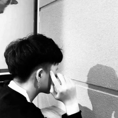 黑白真人头像情侣一男一女