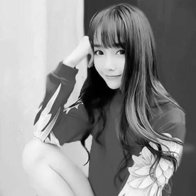 抖音情侣头像真人黑白单人图片