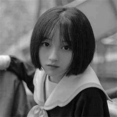 抖音情侣头像真人黑白单人图片