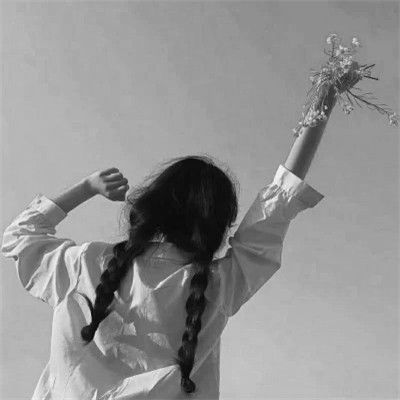 抖音情侣头像真人黑白单人图片