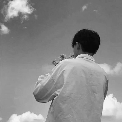 抖音情侣头像真人黑白单人图片