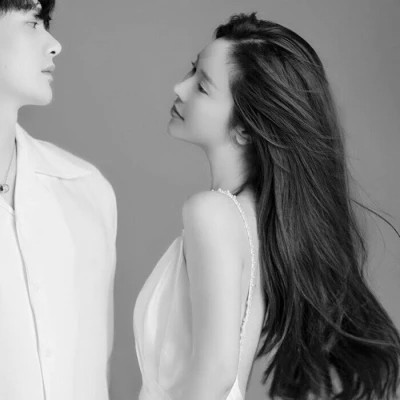 头像情侣图片黑白一男一女