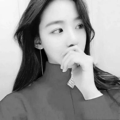男女黑白情侣头像