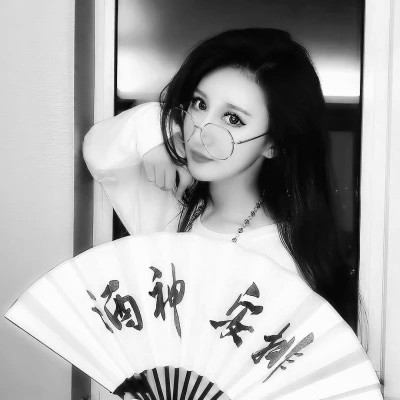 男女黑白情侣头像