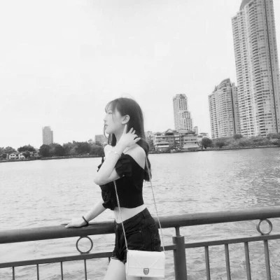 男女黑白情侣头像