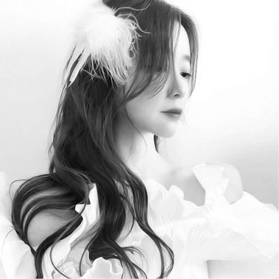 男女黑白情侣头像