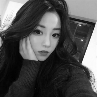 男女黑白情侣头像