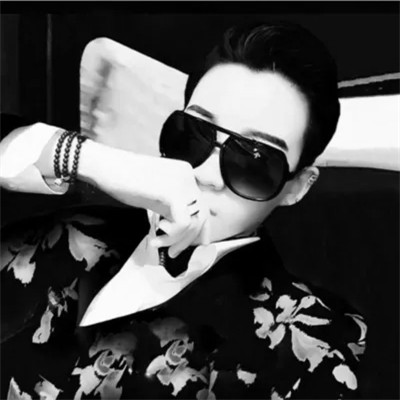 男女黑白情侣头像