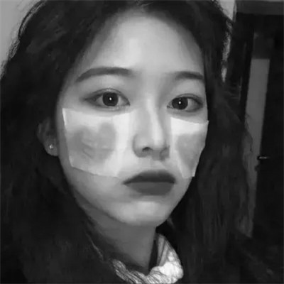 情头 情侣 单人一人一张黑白
