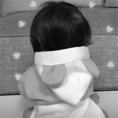 情头 情侣 单人一人一张黑白