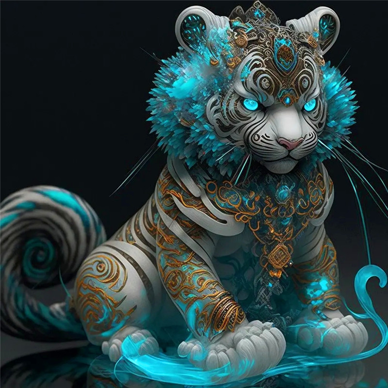 蓝色水晶12生肖头像图片