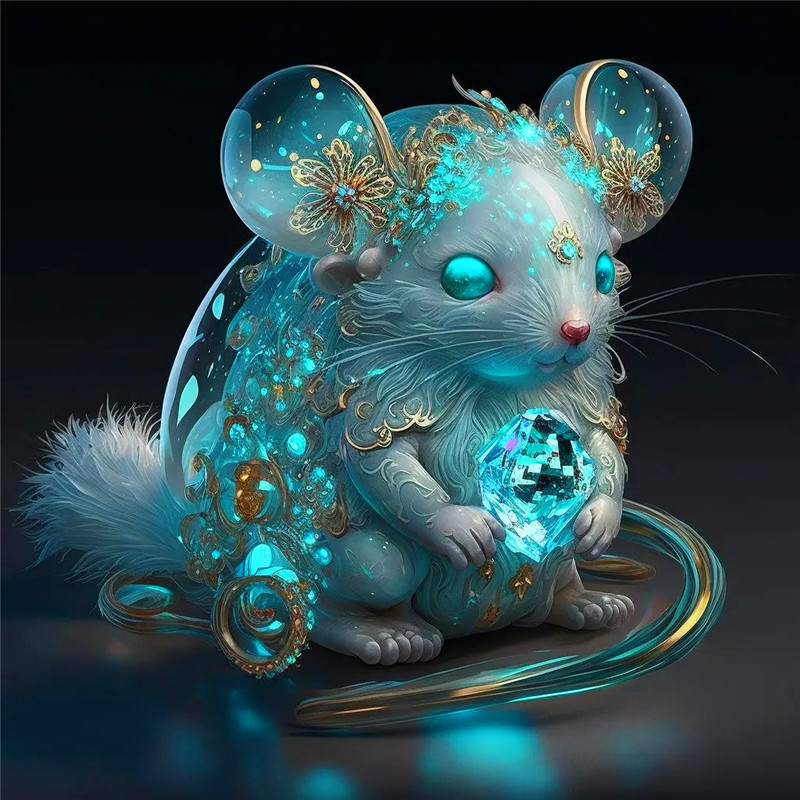 蓝色水晶12生肖头像图片
