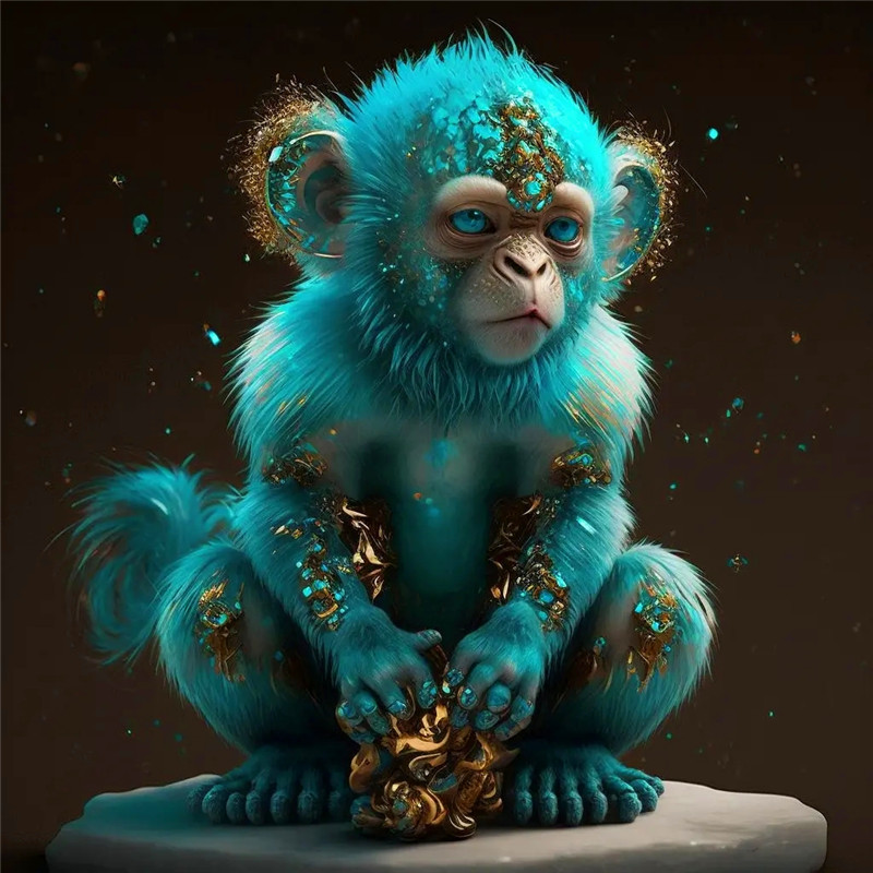 蓝色水晶12生肖头像图片