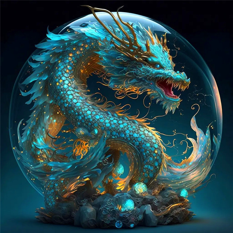 蓝色水晶12生肖头像图片