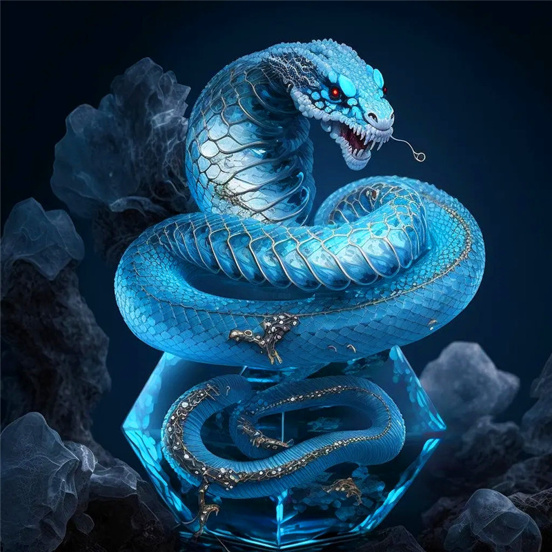蓝色水晶12生肖头像图片