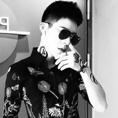 霸气黑白情头一男一女高清图片