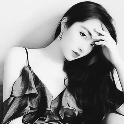 霸气黑白情头一男一女高清图片