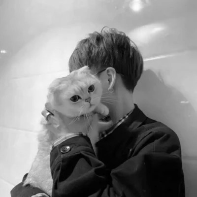 头像一男一女情头黑白高清图片