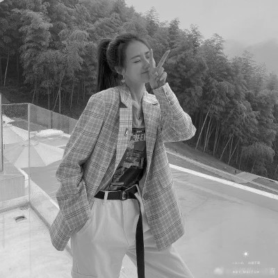 头像一男一女情头黑白高清图片