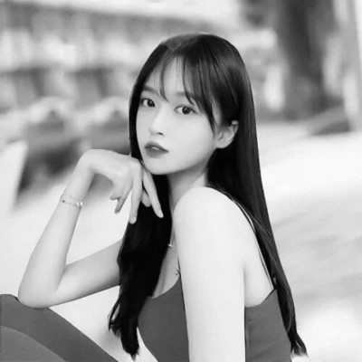 好看情头一男一女分开黑白