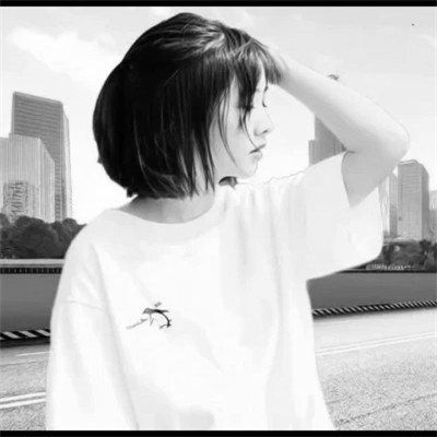 好看情头一男一女分开黑白