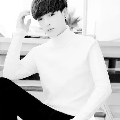 好看情头一男一女分开黑白