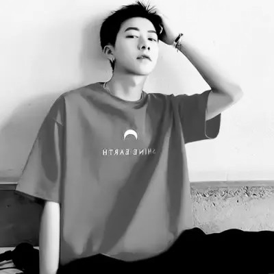 优质黑白情头一男一女真人图片