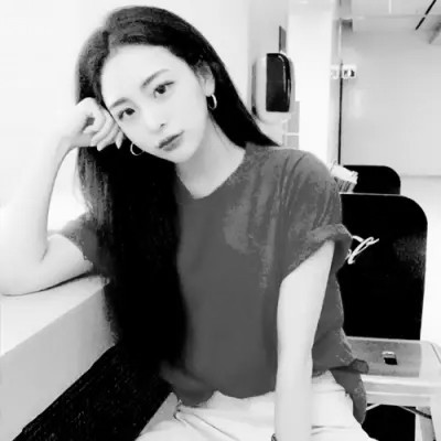 优质黑白情头一男一女真人图片