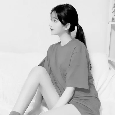 优质黑白情头一男一女真人图片