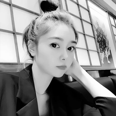 优质黑白情头一男一女真人图片
