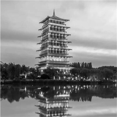 微信黑白山水风景头像