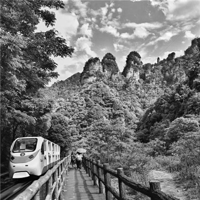 微信黑白山水风景头像