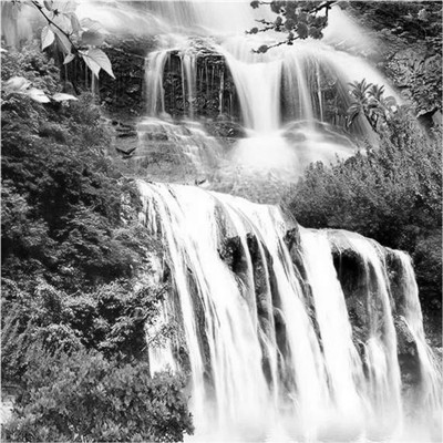 微信黑白山水风景头像