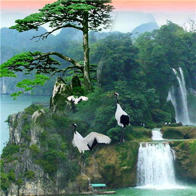 2025年最好旺财山水风景图片头像