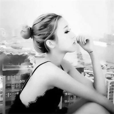 灰色系黑白情头一男一女