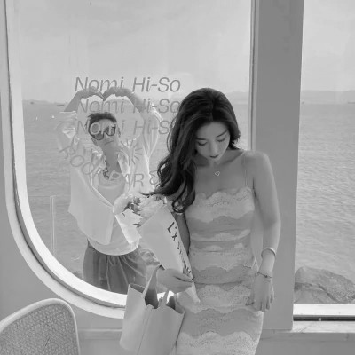 黑白浪漫唯美情侣头像