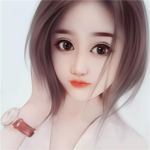 动漫温柔女生微信手绘头像