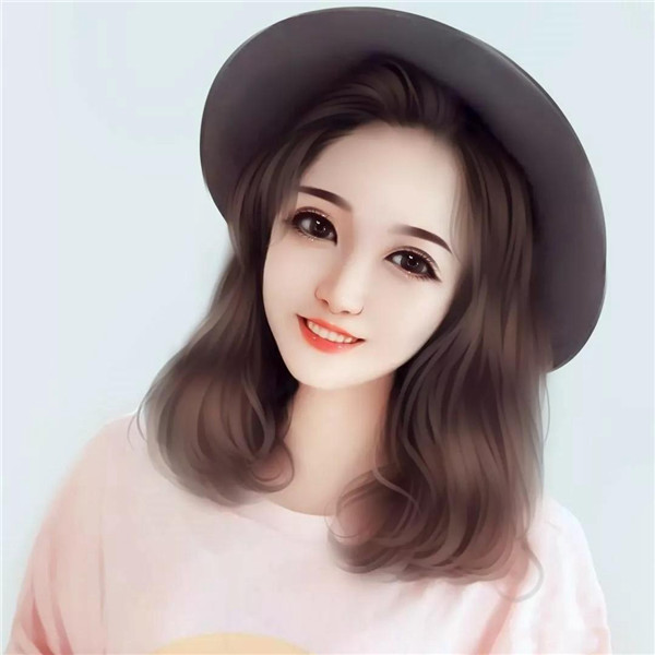 动漫温柔女生微信手绘头像