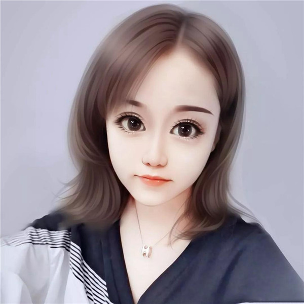 动漫温柔女生微信手绘头像
