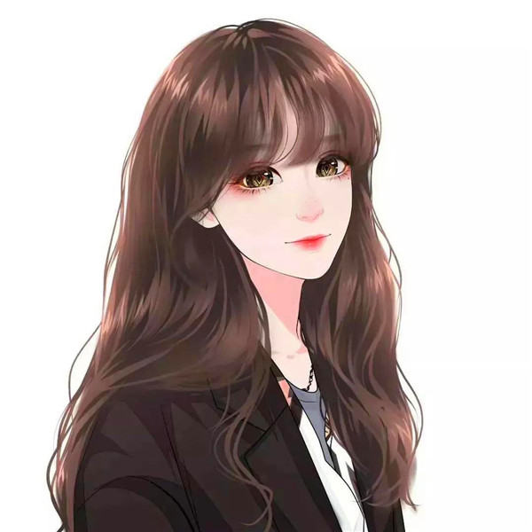 头像女生卡通微信手绘简约图片