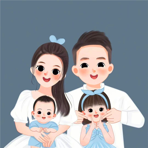 亲子全家福动漫头像
