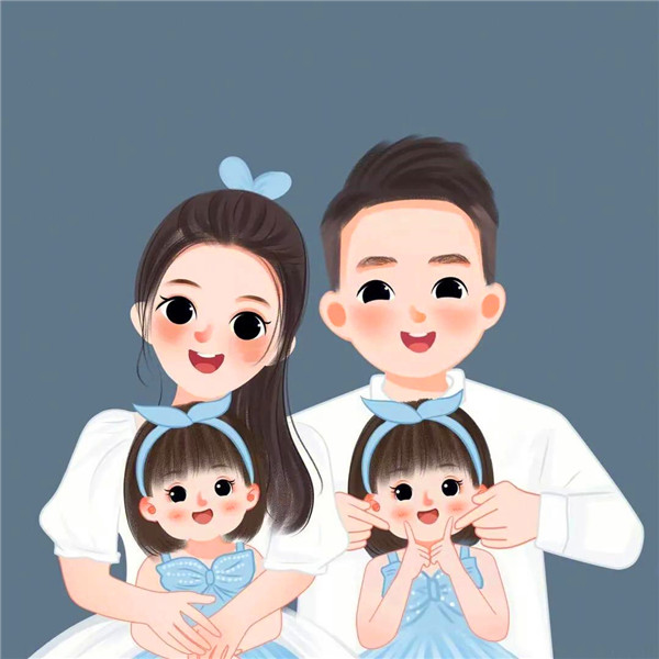 亲子全家福动漫头像