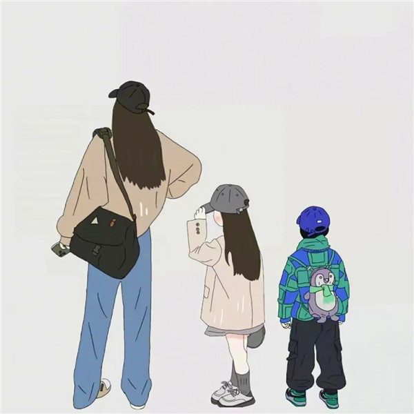亲子全家福动漫头像