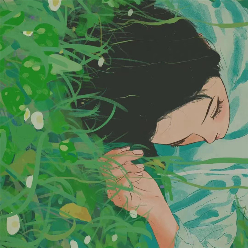 背景图片干净治愈系绿色壁纸头像